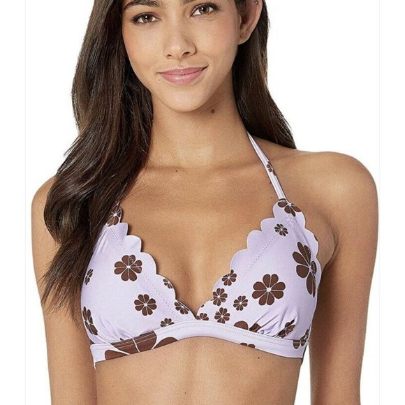NEW Kate Spade NY Bikini Set Floral Scalloped XL - Picture 4 of 12